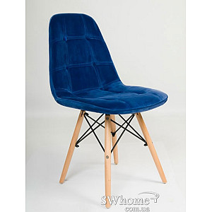 Стул Onder Mebli Alex Бархат Синий В-1