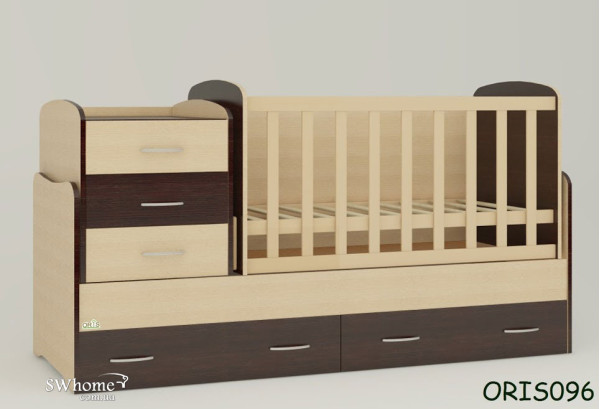 Дитяче ліжечко-трансформер Oris Afina Комбінована Дитяче ліжечко-трансформер Oris Afina Комбінована-0