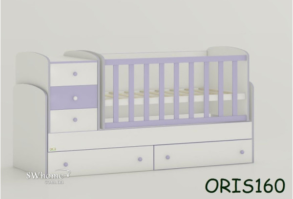 Дитяче ліжечко-трансформер Oris Maya New Лілове Дитяче ліжечко-трансформер Oris Maya New Лілове-0