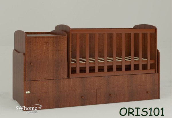 Детская кроватка-трансформер Oris Metida Орех Детская кроватка-трансформер Oris Metida Орех-0