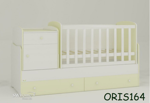 Дитяче ліжечко-трансформер Oris Metida Біло-ванільне Дитяче ліжечко-трансформер Oris Metida Біло-ванільне-0