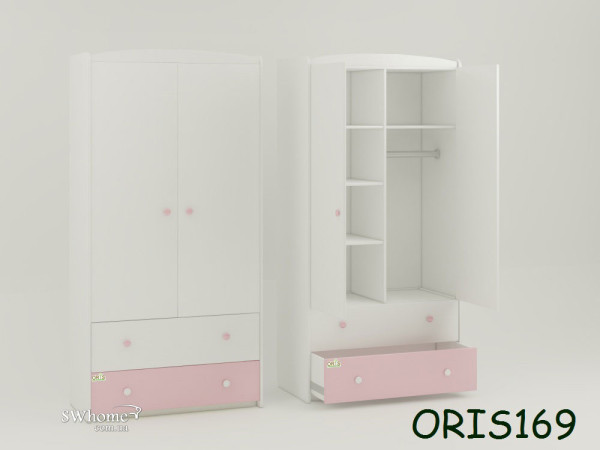 Дитяча шафа Classik Marica Біло-рожева Дитяча шафа Classik Marica Біло-рожева-0