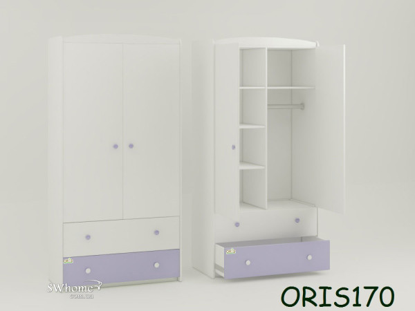 Дитяча шафа Classik Marica Біло-лілова Дитяча шафа Classik Marica Біло-лілова-0