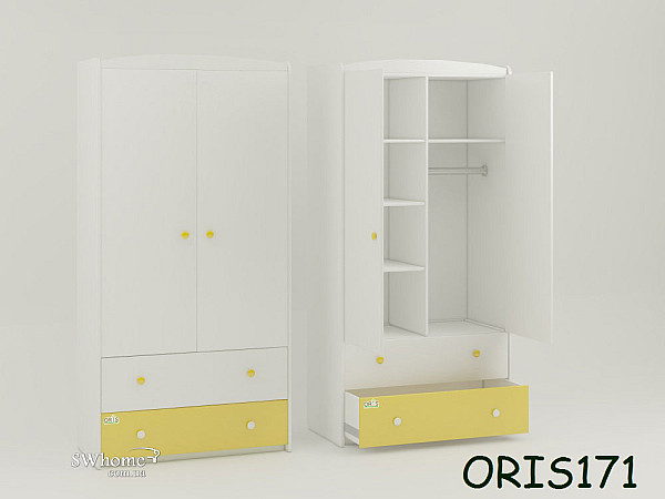 Дитяча шафа Classik Marica Біло-жовта Дитяча шафа Classik Marica Біло-жовта-0