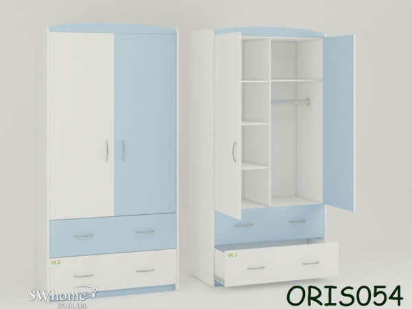 Детский шкаф Classik Maya Бело-голубой Детский шкаф Classik Maya Бело-голубой-0