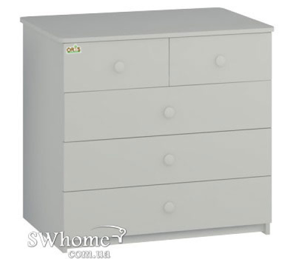Комод Oris Ajax на 5 ящиков Белый Комод Oris Ajax на 5 ящиков Белый-0