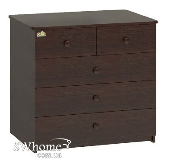 Комод Oris Ajax на 5 ящиків Венге Темний Комод Oris Ajax на 5 ящиків Венге Темний-0