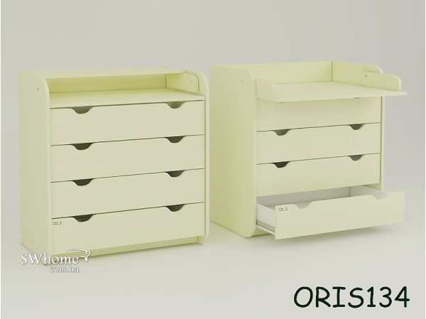 Пеленальний комод Oris Colour на 4 ящики Ваніль Пеленальний комод Oris Colour на 4 ящики Ваніль-0