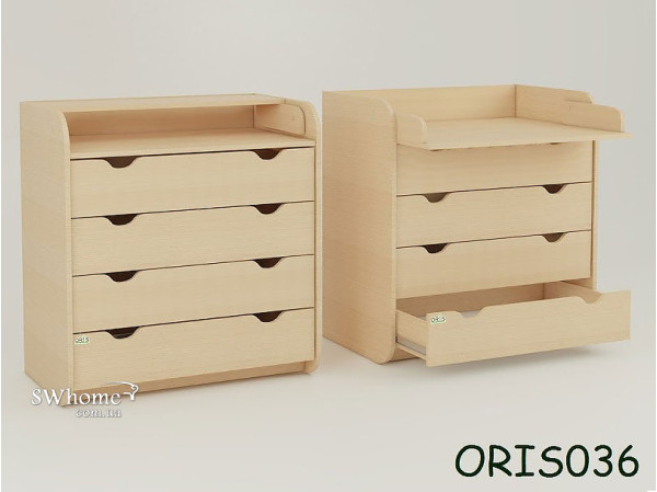 Пеленальный комод Oris Natural на 4 ящика Сосна Лоредо Светлый Пеленальный комод Oris Natural на 4 ящика Сосна Лоредо Светлый-0