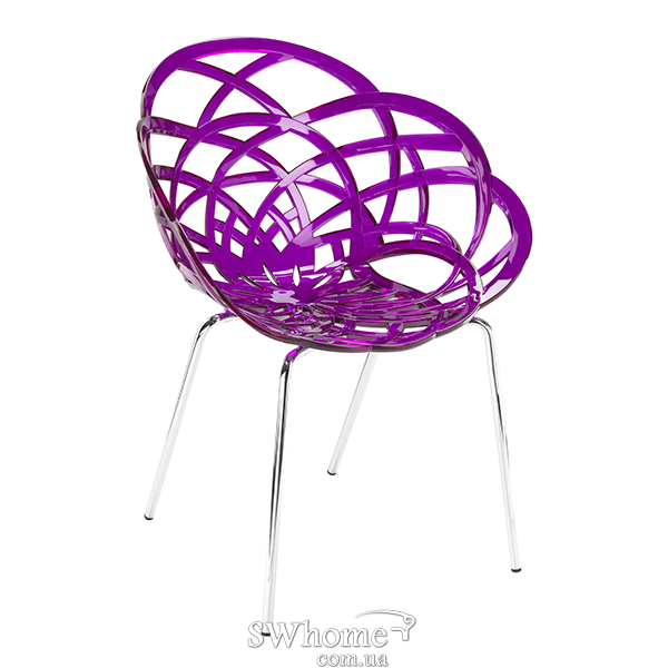 Стул Papatya Flora ML Прозрачно-фиолетовый-0