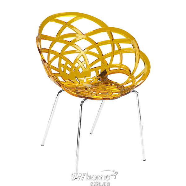 Стілець Papatya Flora ML Прозоро-жовтий-0
