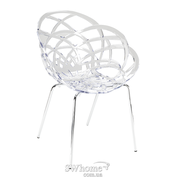 Стілець Papatya Flora ML Прозорий-0