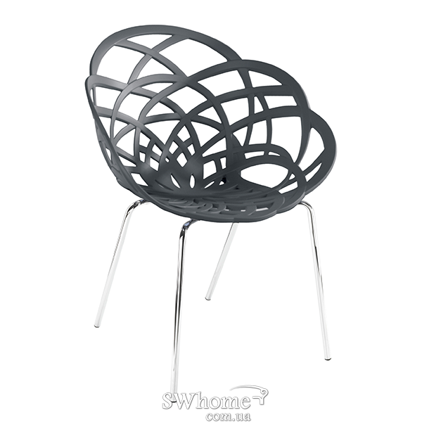 Стілець Papatya Flora ML Матово-сірий-0