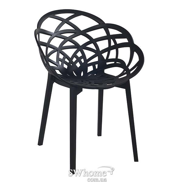 Стул Papatya Flora Матово-черный-0