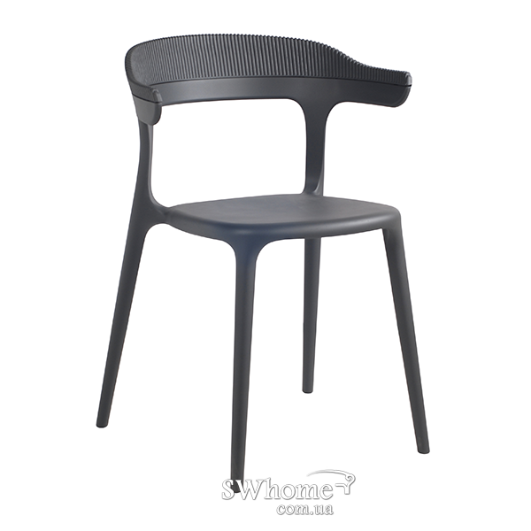 Стул Papatya Luna Stripe Темно-серый-0