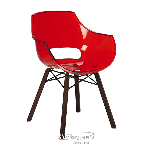 Стул Papatya Opal Wox Iroko Прозрачно-красный-0