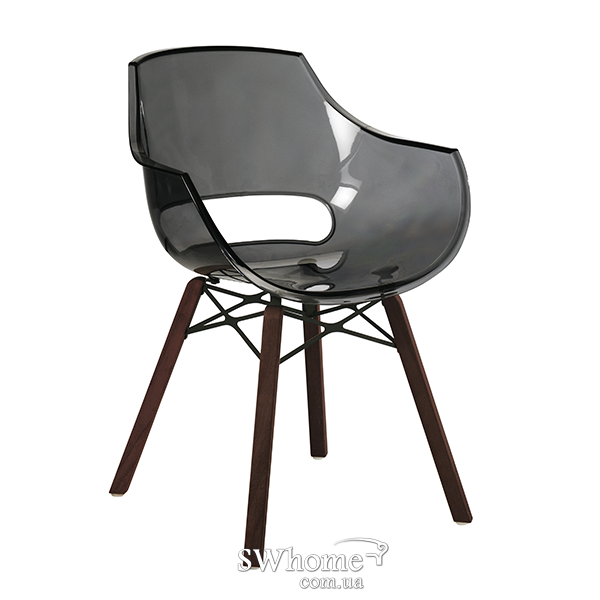 Стілець Papatya Opal Wox Iroko Прозоро-сірий-0