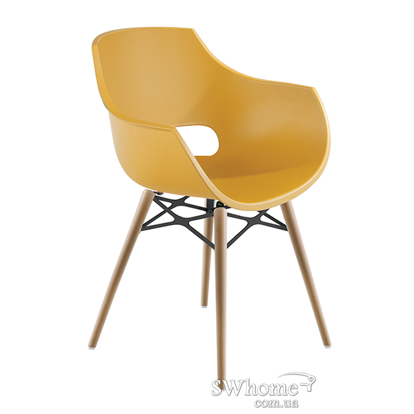 Стілець Papatya Opal Wox Матово-жовтий-0