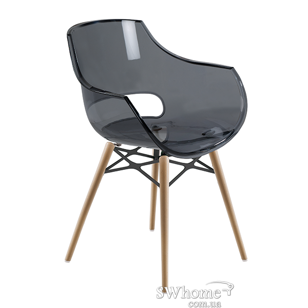 Стілець Papatya Opal Wox Прозоро-сірий-0