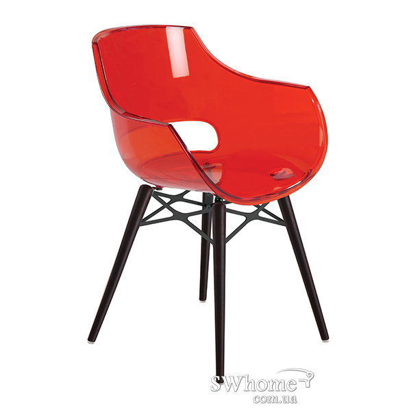 Стул Papatya Opal Wox Прозрачно-красный 2-0