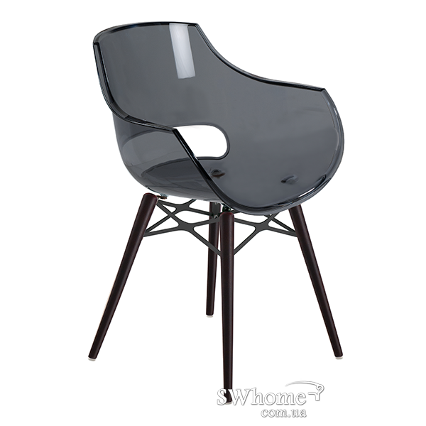 Стілець Papatya Opal Wox Прозоро-сірий 2-0