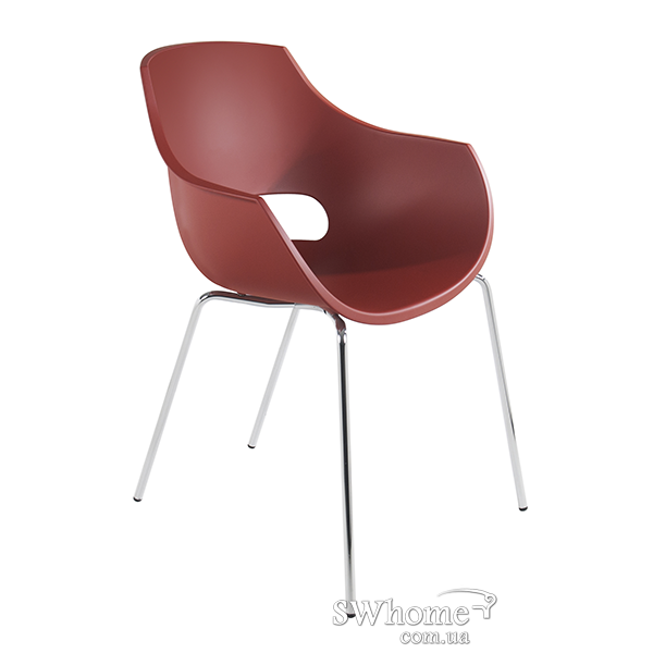 Стул Papatya Opal Матово-красный-0