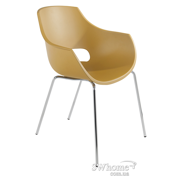 Стілець Papatya Opal Матово-жовтий-0