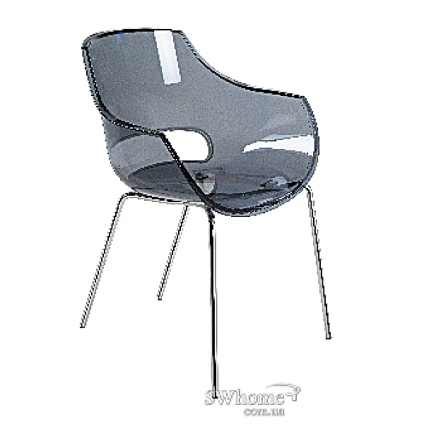 Стул Papatya Opal Прозрачно-серый-0