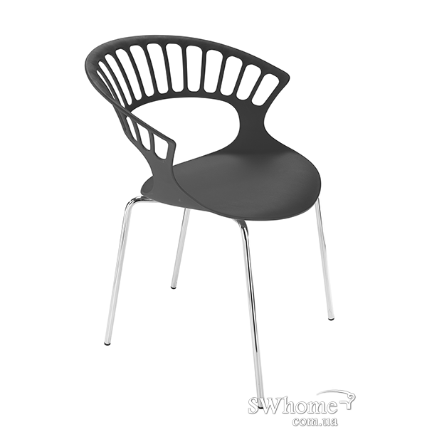 Стілець Papatya Tiara Темно-сірий 3-0