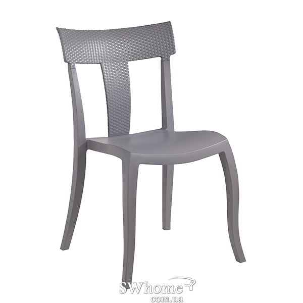 Стілець Papatya Toro-S Rattan Сірий-0