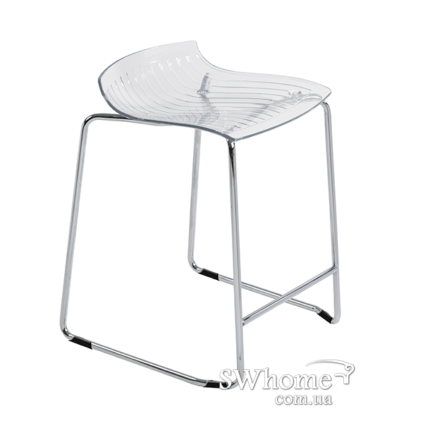 Барний стілець Papatya X-Treme Sled Прозорий-0