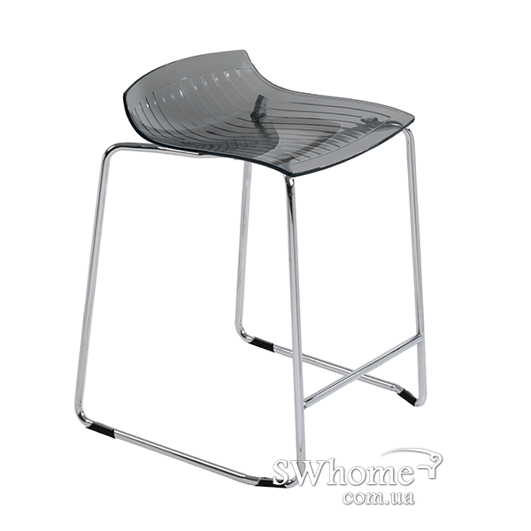 Барный стул Papatya X-Treme Sled Прозрачно-серый-0