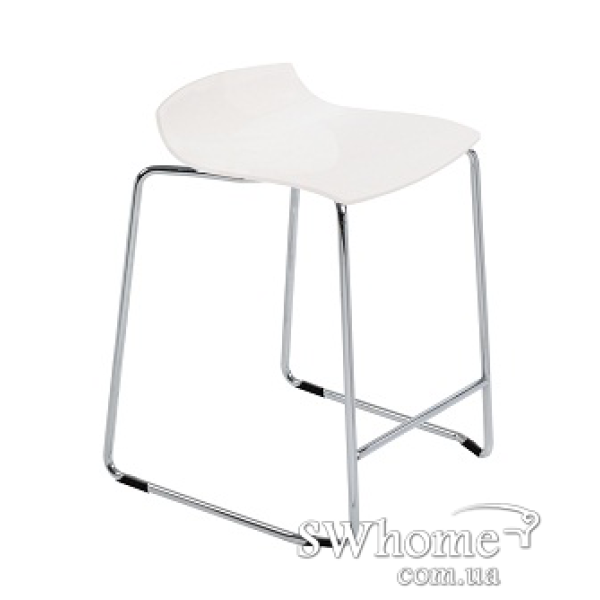 Барний стілець Papatya X-Treme Sled Білий-0