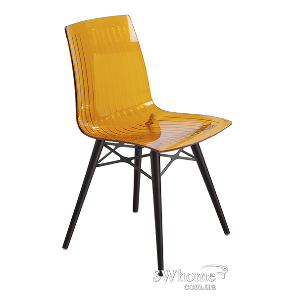 Стілець Papatya X-Treme Wox Прозоро-жовтогарячий-0