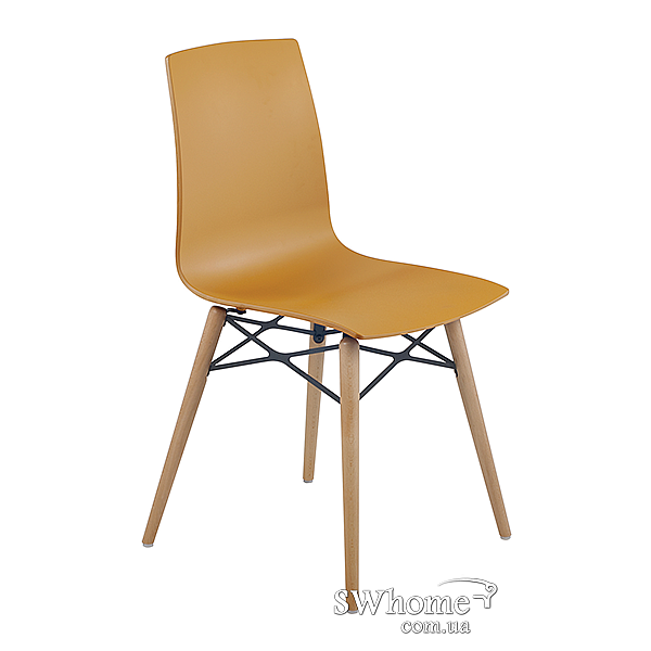 Стул Papatya X-Treme Wox Матово-желтый 2-0