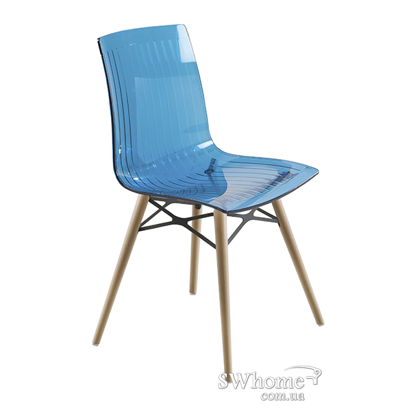 Стул Papatya X-Treme Wox Прозрачно-голубой 2-0