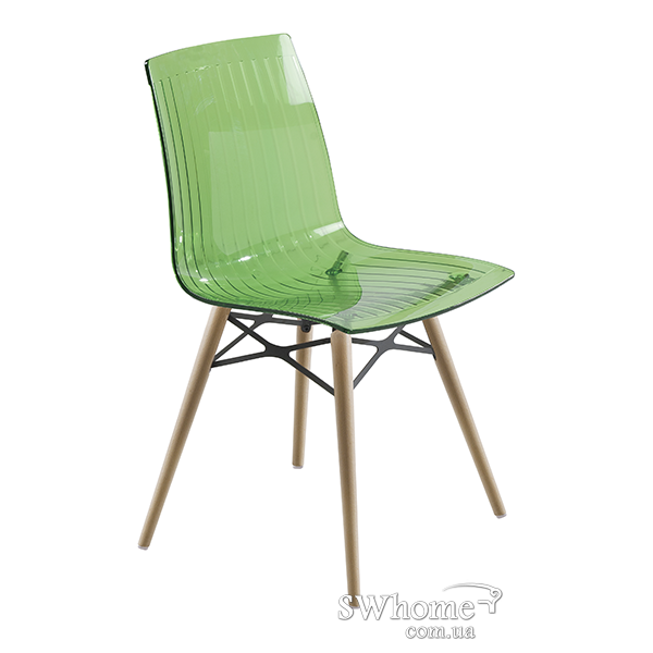 Стілець Papatya X-Treme Wox Прозоро-зелений 2-0