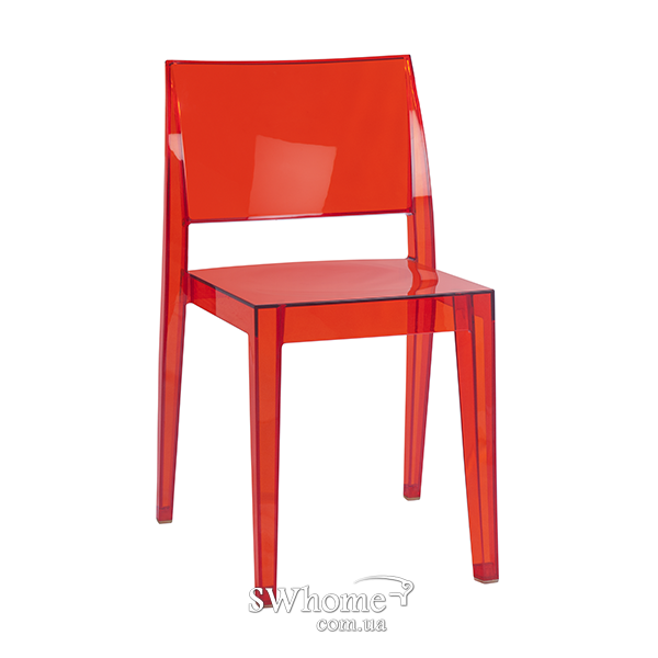 Стул Papatya Gyza Прозрачно-красный-0