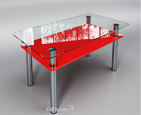 Стіл журнальний Вега Червоний Стіл журнальний Вега Червоний-0