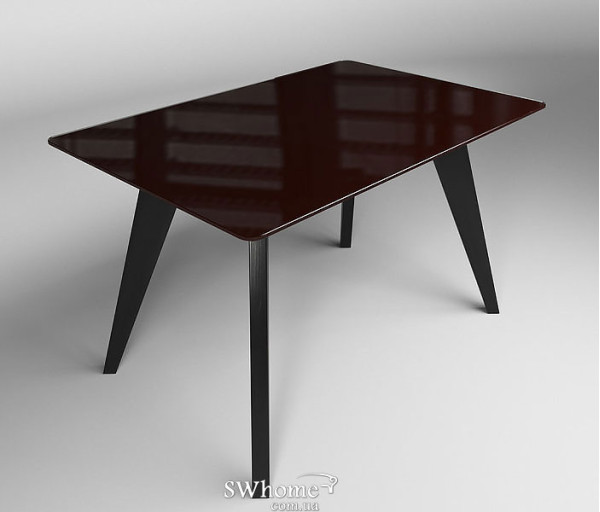 Стол обеденный Леонардо Коричнево-черный-0