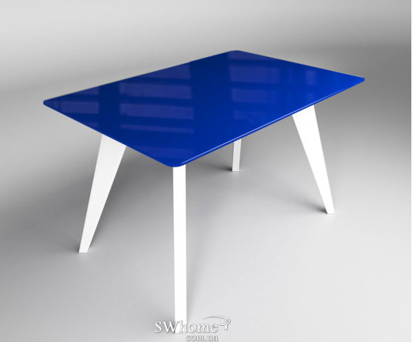 Стол обеденный Леонардо Сине-белый-0