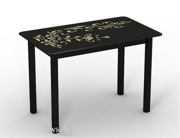 Стол обеденный Монарх Черный Зефир-0