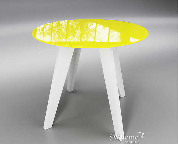 Стіл Обідній Леонардо Коло Жовто-біле-0