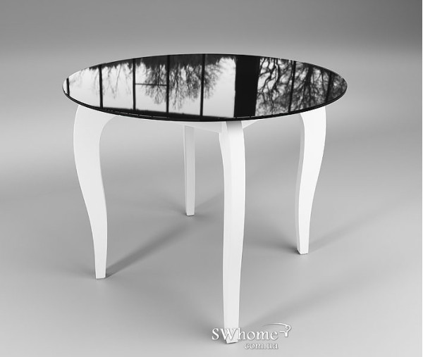 Стіл обідній Імператор Коло Контраст Чорно-білий Стіл обідній Імператор Коло Контраст Чорно-білий-0