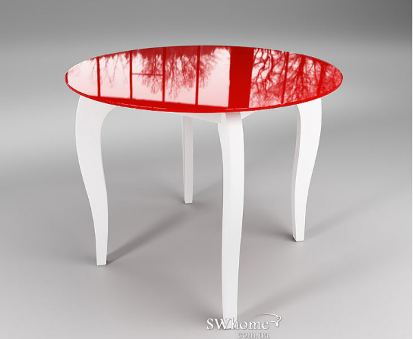 Стіл обідній Імператор Коло Червоно-білий Стіл обідній Імператор Коло Червоно-білий-0