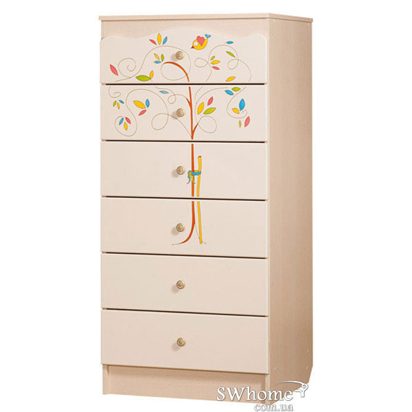 Комод високий Вальтер Квіти життя Венге світлий Комод високий Вальтер Квіти життя Венге світлий-0