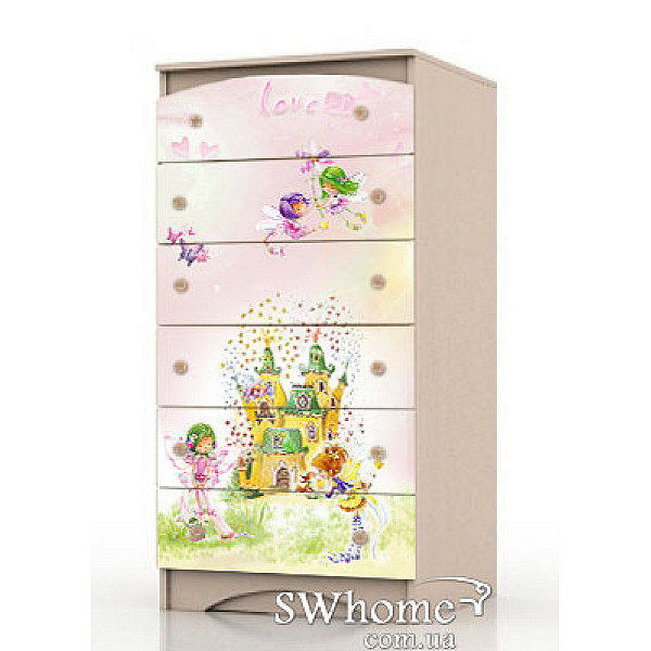 Комод высокий Вальтер Веер Венге светлый Комод высокий Вальтер Веер Венге светлый-0