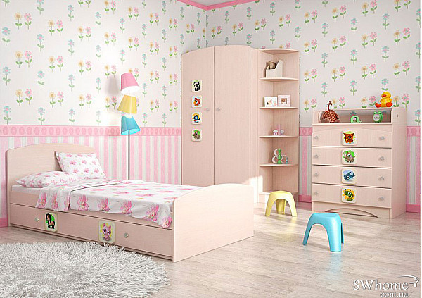 Детская комната Вальтер 3 в 1 Венге светлый-0