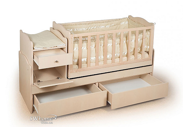 Ліжко трансформер Вальтер Сови 5в1 Венге світлий Ліжко трансформер Вальтер Сови 5в1 Венге світлий-1