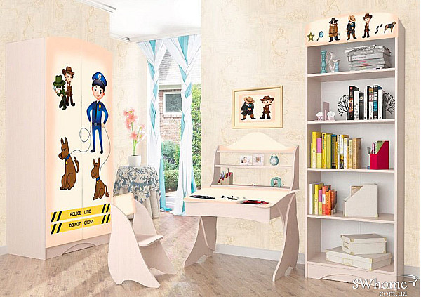 Детская комната Вальтер Полиция №1 Венге светлый Детская комната Вальтер Полиция №1 Венге светлый-1